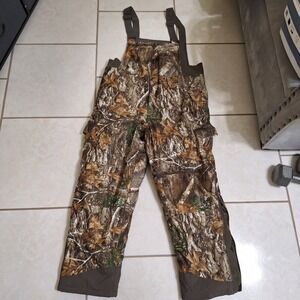 Realtree Camo Bib Overalls XL Insulated Hunting Pants Suspenders Cold Weather